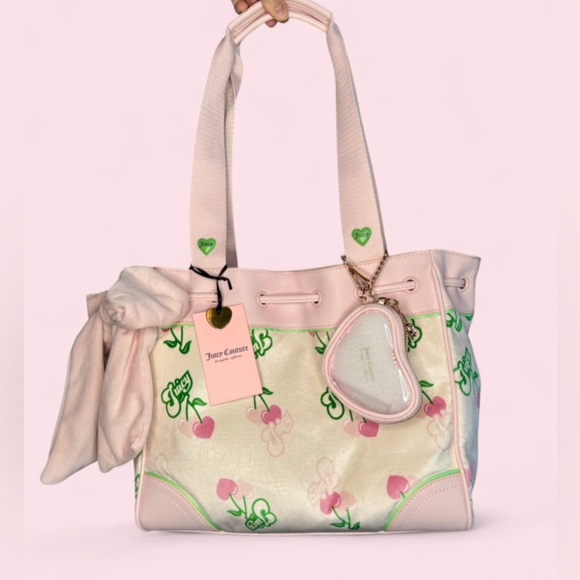 Juicy Couture Handbags - Juicy Couture Cherry Gelato Daydreamer Purse in Pink Green BNWT Limited Edition
